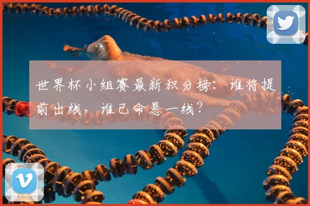 世界杯小组赛最新积分榜：谁将提前出线，谁已命悬一线？